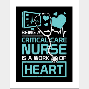 Intensive Critical Care Nurse Gift Posters and Art